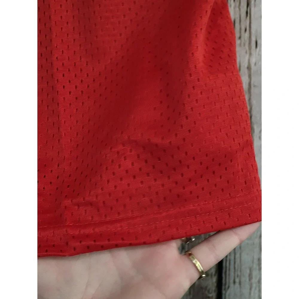 Men's Size Small S Riddell Red‎ Mesh Drawstring Basketball Workout Shorts NEW